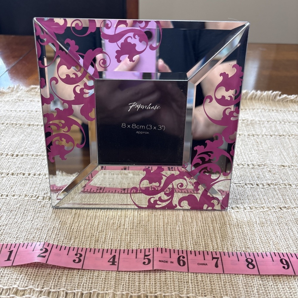 Paperchase 3X3 Floral Mirrored Picture‎ Frame